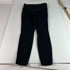Spanx Jeans Women's 28x25* Low Rise Cropped Pull On Leggings Black Pants Tag S/P